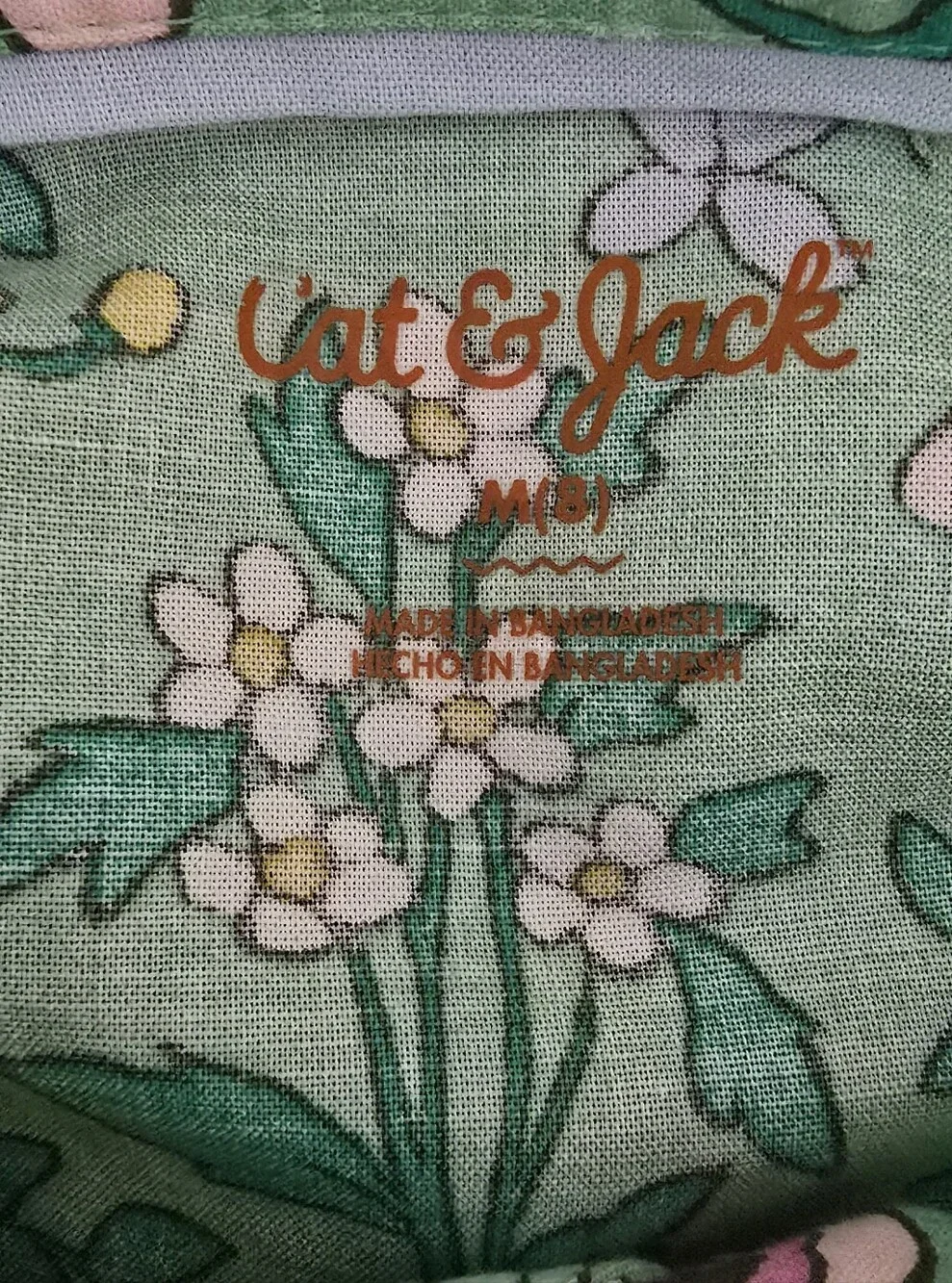 Cat & Jack Blouse Beige Straight-Leg Cotton Pants - Girl's Neutral Trousers